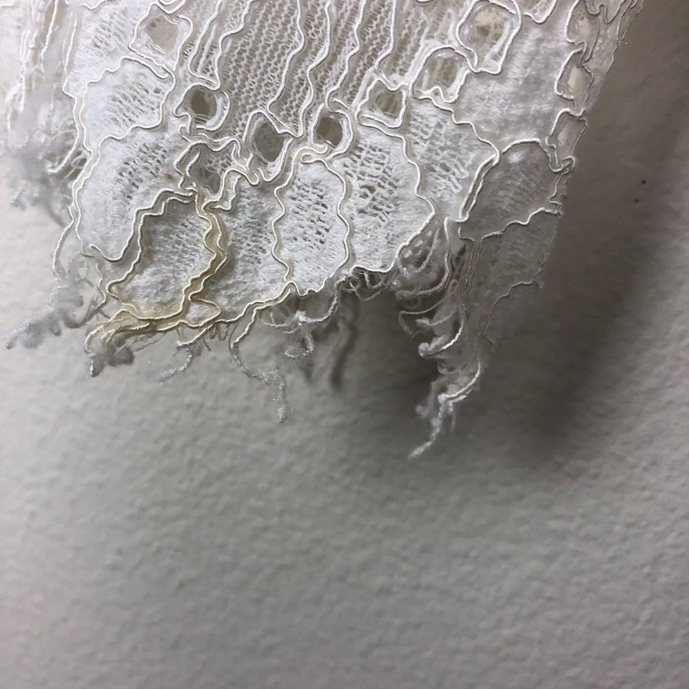Anthropologie Deletta Scalloped Lace Tank Size S - Picture 7 of 7